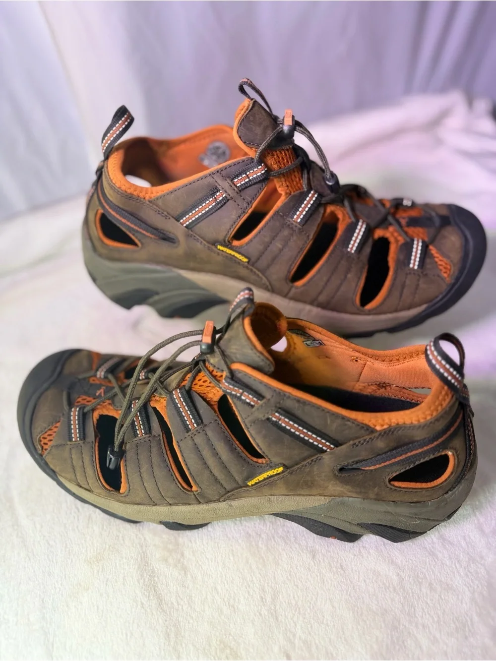Keen Men's Brown & Orange Outdoor Hiking Sandal